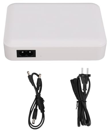Fafeicy Batteria di Backup UPS 10050mAh 5V 9V 12V Uscita, Alimentazione Ininterrotta per Router Modem Telecamera di Sicurezza, Batteria di Backup Portatile (Spina europea)