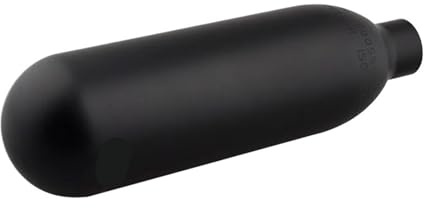 Bouteille de gaz en aluminium noir Scuba 0,3 L 300 CC 200 bar 3000 psi Réservoir d'air souple for station de jet d'eau gazeuse CO2 Raccords de plongée