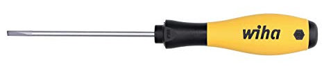 Wiha 30244 Slotted Screwdriver, ESD Safe with SoftFinish Handle, 4.0mm by Wiha