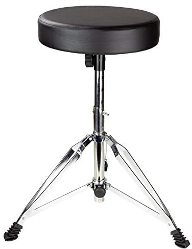 RockJam Verstellbarer Trommelhocker mit gepolstertem Sitz