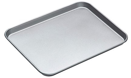 KitchenCraft Bandeja Grande para Horno con Revestimiento Antiadherente, 38 x 30,5 cm - Plateada