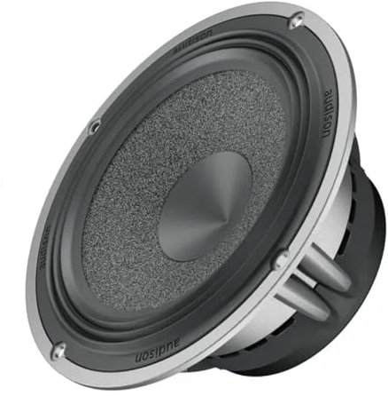 Audison AV 6.5 – 165 mm High-End-Mitteltieftöner mit CCAW-Schwingspule, Triple-Wave-Gummisicke und aerodynamischem Aluminiumkorb, 200 Watt Max, 4ohm, 91dB SPL