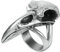 Alchemy Gothic Rabenschädel Frauen Ring silberfarben M