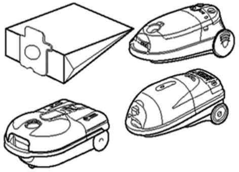 Dust Bags For Panasonic Cylinder Vacuum Cleaners Pack of 5