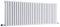 Milano Aruba White Horizontal Double Oval Panel Radiator - 635mm x 1652mm