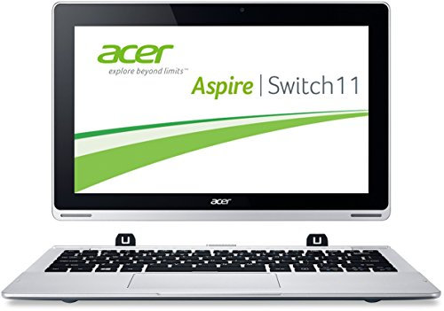 Acer NT.L67EG.001 Tablette tactile 11,6 (29,46 cm) (32 Go, Windows 8.1, Argent) - Clavier Qwertz Allemand