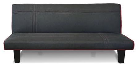 Designetsamaison Banquette Clic Clac 3 Places Gris - Segura