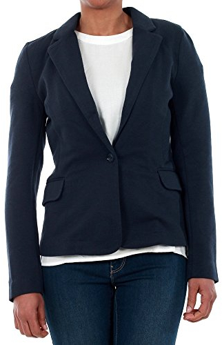 VERO MODA VMJULIA LS BLAZER DNM NOOS, Chaqueta de traje Mujer, Azul (Total Eclipse), 38