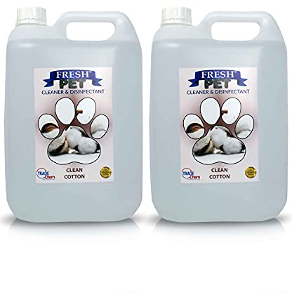 FRESH PET URINE SMELL ODOUR REMOVER 2 x 5L - TRADE Chem (CLEAN COTTON)