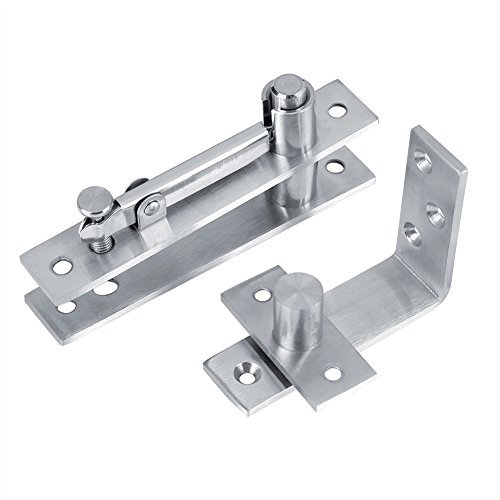Bisagra de Pivote de Puerta de Acero Inoxidable Bisagra de 360 Grados Hacia Arriba Bisagra de Puerta Giratoria de Alto Rendimiento con forma 7 Para Garaje Casera
