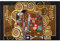 Salonloewe Gustav Klimt - Die Erfüllung Melange Fußmatte 75 x 120 cm Fußabtreter, Türmatte, Schmutzfangmatte, Schmutzfänger, Küchen-Wohn-Teppich