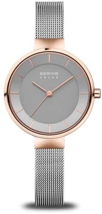 BERING Damen Uhr Solar Movement - Solar Collection mit Edelstahl und Saphirglas 14631-369