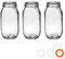 Argon Tableware Glaspeichergläser - 2L - Weiße Siegel - Pack Von 3