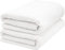 ZOLLNER 2er Set Saunatücher - weiche und saugstarke Handtücher - waschbar bis 95°C - Baumwolle -70x200 cm in weiß