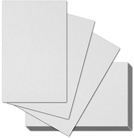 200x ARTOZ A7 Karten, ungefalzt - 6,6 x 10,3 cm - Blütenweiß (Weiß) - Mini-Kärtchen - 220 g/m² - Tischdeko, Tischkarten, Visitenkarten - Serie 1001