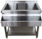 Cocktail Station Profi Barmixertheke Bar Theke mit Eisbehälter KuKoo Gastro Edelstahl 85cm (H) x 55cm (L) x 85cm (B)