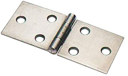 Hardware Online Counter Back Flap Hinge Cranked 50mm White Metal Painted Classic Pair