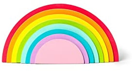 Legami RST0001, Haftnotizblock, Rainbow Thoughts, Haftnotizen in Regenbogenform, 12 x 6 cm, 152 abnehmbare und repositionierbare Klebezettel in 8 verschiedenen Farben