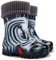 Demar Stivali di gomma per bambini e bambine, caldi, foderati in pile, unisex, Zebra nera., 24/25 EU