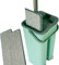 Mopa Fregona Cubo para Limpiar Suelos con 2 Almohadillas Absorbentes Escurridor Mop Secado Suelos Laminados Madera Tarima Parqué Azulejos Limpieza Hogar