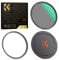 K&F Concept Filtre ND8 72mm Magnétique 3 f-Stops Installer Rapide avec Bague Base et Bouchon Devant en métal pour Objectif Appareil Photo