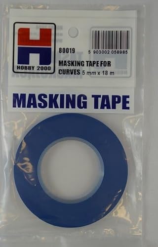 HOBBY 2000 Ruban de masquage de précision pour faire des courbes - 5 mm x 18 m - 1 paquet - 80019