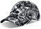 Roffatide Anime Baseball Cap Schwarz Verstellbare Graffiti Hip-H Baseballmütze K-P Snapback Hat für Herren Damen B