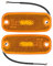 2 x LED Seitenmarkierungsleuchte Orange 12 und 24 Volt Begrenzungsleuchte Positionsleuchte 110x46mm Lochabstand 90 mm mit E-Prüfzeichen für PKW LKW Anhänger Wohnmobil Wohnwagen