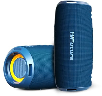 HiFuture Gravity Speaker, Bluetooth 5.3, Portable Powerful Bass Speaker, Up to 8 Hours of Autonomy, Wireless Speaker, IPX7 Water and Dust Resistant, 10 m Range, with RGB LED Light