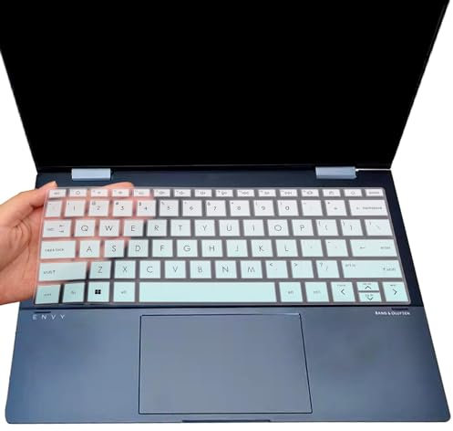 i-Tensodo Keyboard Cover for 2023 2022 HP Envy x360 13-bf 13t-bf 13-bf0013dx 13-bf0797nr 13t-bf000 13-bf0121TU 13-bf0123TU 13.3 inch Laptop Protective Skin-MintGreen