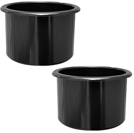 JNNJ 2 Pièces Porte-Gobelet Encastré en Plastique, Porte-Bouteille Insert pour Voiture, Porte-Gobelet Encastré De Remplacement pour Voiture, Antidérapant Accessoires pour Voiture De Tasse(64x102mm)
