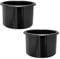 JNNJ 2 Pièces Porte-Gobelet Encastré en Plastique, Porte-Bouteille Insert pour Voiture, Porte-Gobelet Encastré De Remplacement pour Voiture, Antidérapant Accessoires pour Voiture De Tasse(64x102mm)