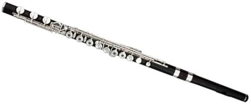 Flöte Robuste Flöte aus Ebenholz, versilbert, 17 offene Löcher, professionelles Musikinstrument