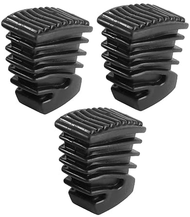 DIKACA Parti Di Percussioni Piedini Per Rack Per Batteria 3 Pezzi Set Di Cuscinetti Per Sordina Per Batteria Piedini Per Pad Di Pratica Per Batteria Piedini Per Rack Per Batteria Neri
