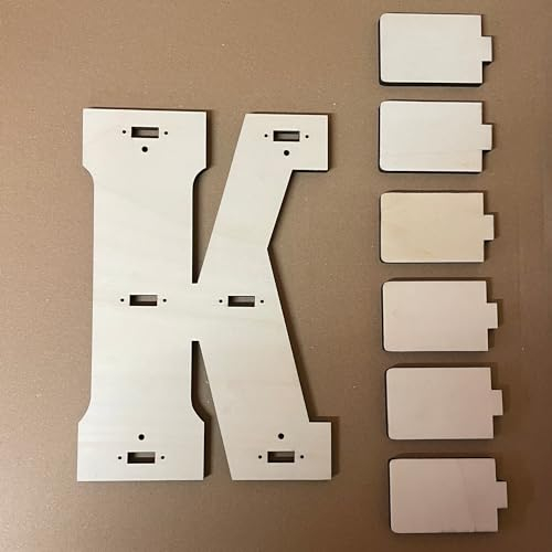 DRYSSON DIY Regal passend für die Toniebox und Tonies Erweiterung Buchstabe Tonieboxregal Tonieregal personalisiert individuell (Buchstabe K)