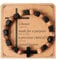 Eigso 8MM Agarholz Perlen Gebet Kreuz Armband Manschette für Männer Frauen Vintage Mala Perlen Religiös für Mann Frau