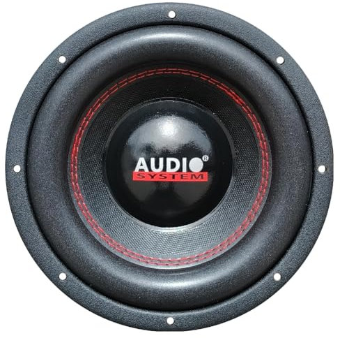 1 SUBWOOFER AUDIO SYSTEM ASY8 ASY-8 20 cm 200 mm 8 di diametro, doppia bobina, dual voice coil 2+2 ohm, 400 watt rms 600 watt max, per auto, 1 pezzo