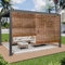Rideau de Porte Bambou,Rétro Rideau de Roseau,Store Porte Fenetre,Paravent Enrouleur Interieur,Canisse Bambou avec Levage,Rideau Pergola Extérieur,pour Fenêtres et Portes,Balcon,Jardin (Color : Brown