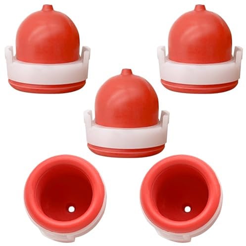 LiteTour 5 Primer Bulbs 694395 for Briggs & Stratton Lawn Mowers - Replacements for 5085 5085H 5085K - Fits Quantum 3.5-6.75 HP Engines and Intek 625-875 Series - Durable Rubber Material