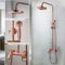 Colonne bain douche or rose Ø25cm, Oriani
