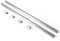 ERnonde Linearschiene, 2X 1500mm Linearführung set Linearwelle 4X SBR16UU Lagerblock Kohlenstoffstahl für Werkzeugmaschinen Biegemaschinen Laserschweißmaschinen Silber