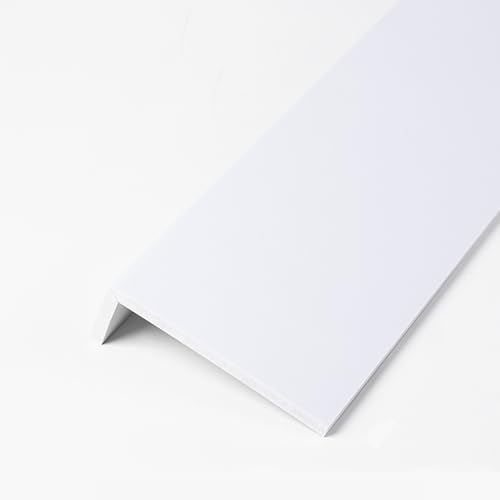 EXCLURA Acrylic Window Sill Cover White, Bay Window Custom Size Tile Finish for Plants, WindowSill Nosing Protectors for Home/Office/Hotel (Color : L-100cm/39.4in, Size : W-30cm/11.8in)