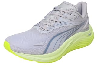 Puma Electrify Nitro 4 - Scarpe da Corsa su Strada, da Uomo, Colore: Argento Acceso, Prugna e Mela, Taglia 40, Spritz di Mele Prugna Profonda Argento Vibrante, 42 EU