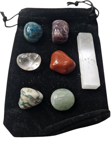 Tumbled Crystals & Selenite Set, Healing & Wellness