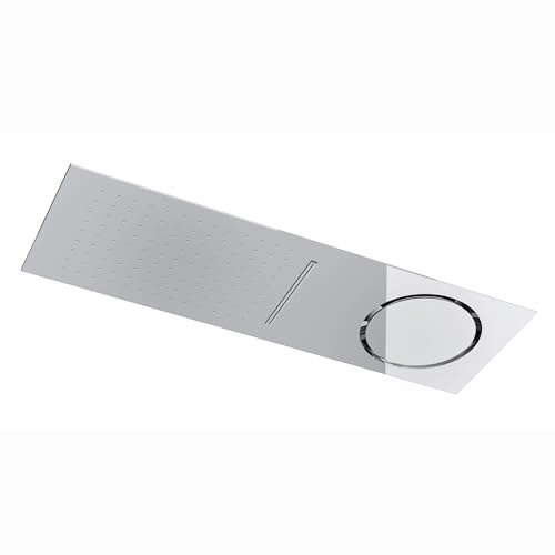 Lineabeta - Soffione a soffitto 68x22cm con Cascata e aspiratore di Vapore