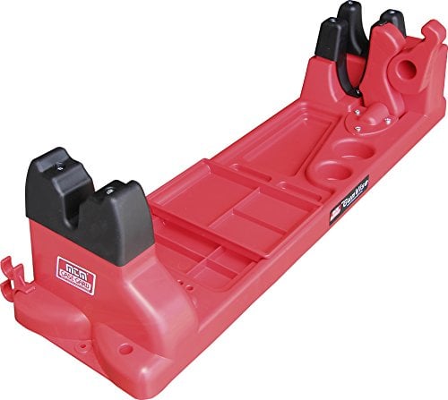 MTM GV30 Schraubstock für Waffenschmiedearbeiten und Reinigungsset, freistehend, 11 Fächer, rot