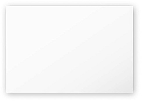Clairefontaine 1416C - Paquet de 25 Cartes Simples - Format 8,2x12,8cm - 210g/m² - Coloris Blanc - Cartons d'Invitation Evènements et Correspondance - Gamme Pollen - Papier Premium Lisse