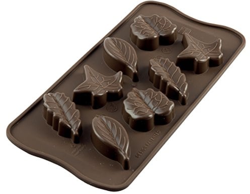 silikomart | SCG10 Moule en Silicone pour Chocolats NATURE, antiadhésif, 8 Chocolats, Pack de 1 Moule pour Bonbons, Easy Choc, 51 x 23 mm, h 4 mm, Made in Italy