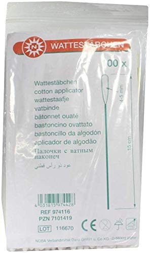 Noba Wattestäbchen 4-5 Mm, 100 Stück