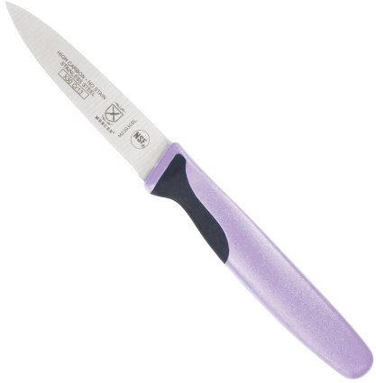 Mercer Culinary Millennia Color Handle Cutlery 3 Slim Paring Knife Purple